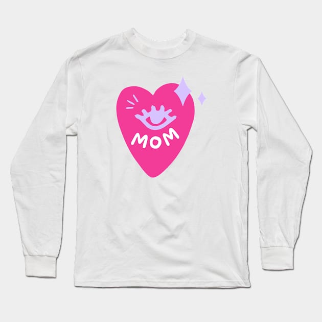 Mom Long Sleeve T-Shirt by Riyo